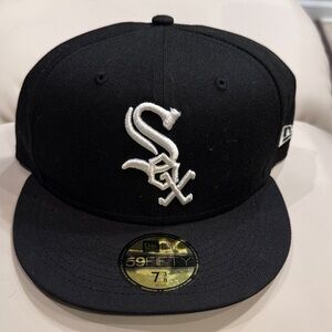 New Era Black 59FIFTY Cap with White Logo